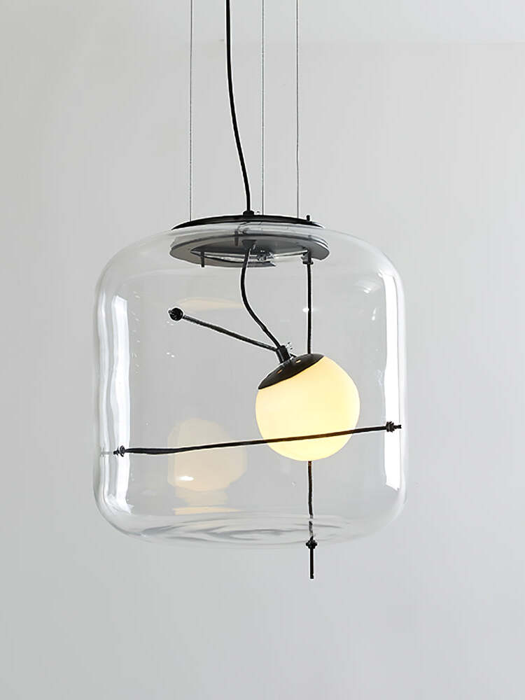 Suspension en verre Lune Suspension en Verre Contemporaine
