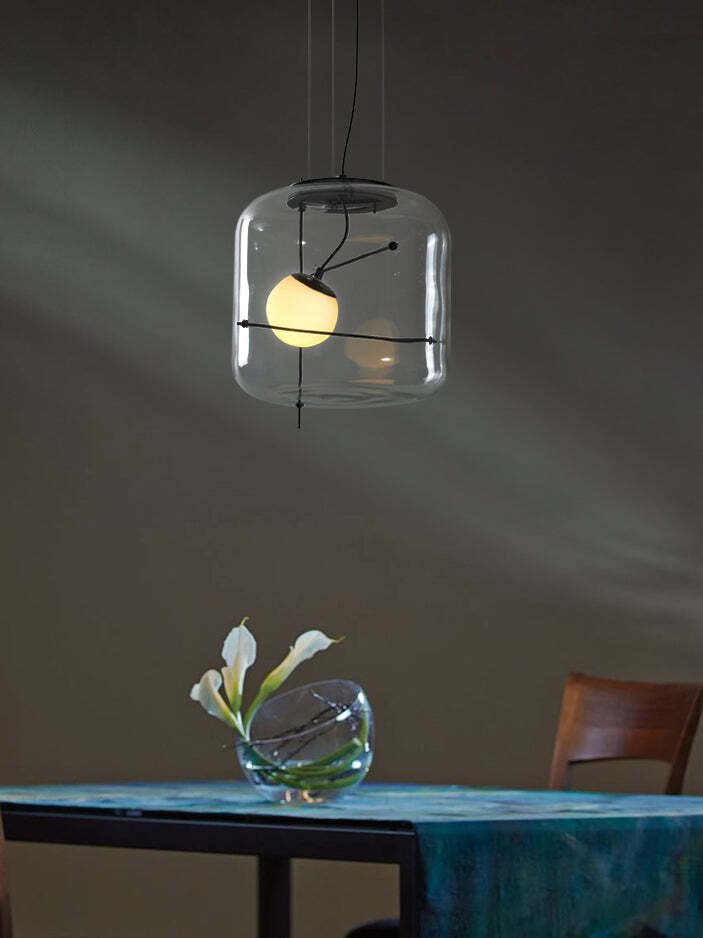 Suspension en verre Lune Suspension en Verre Contemporaine