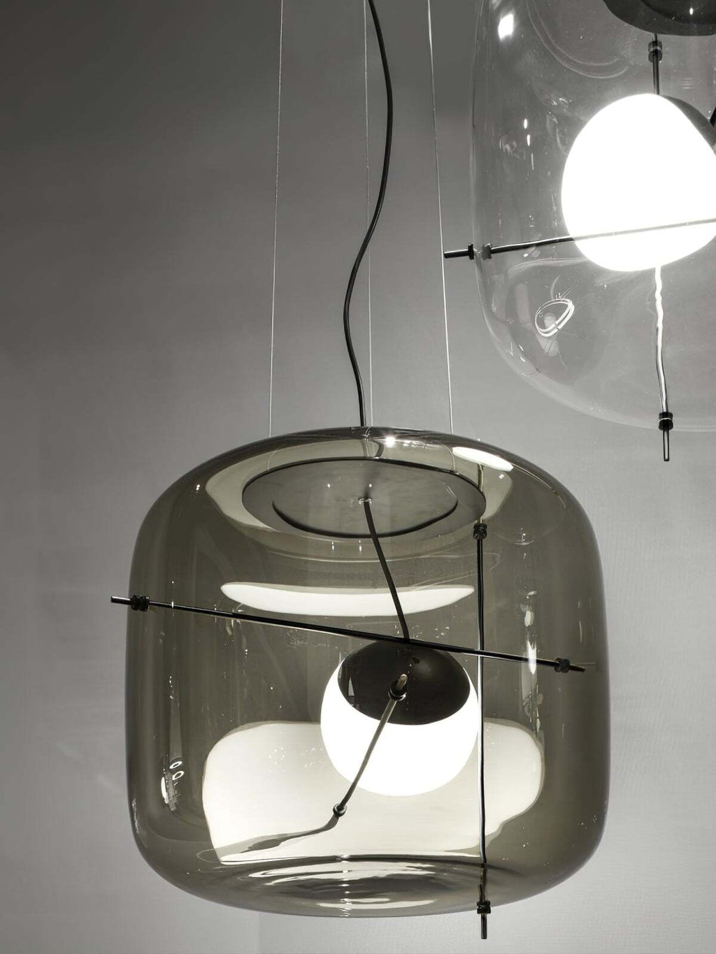 Suspension en verre Lune Suspension en Verre Contemporaine