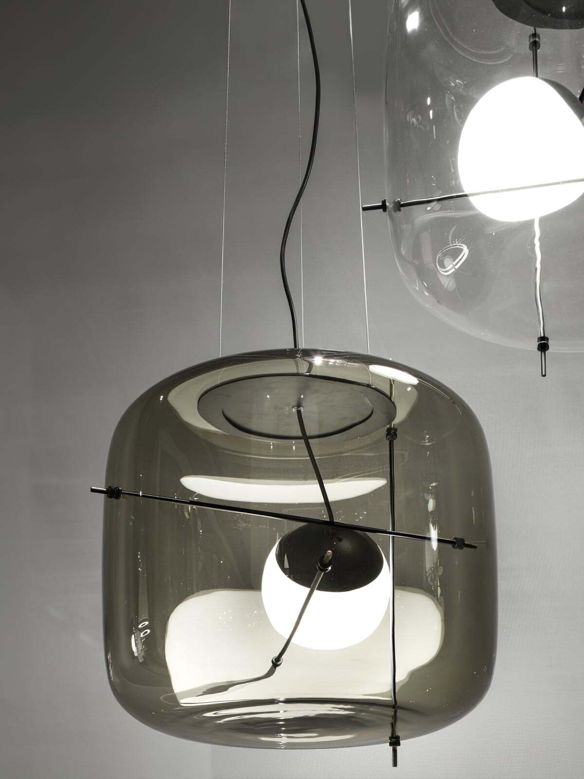 Suspension en verre Lune Suspension en Verre Contemporaine