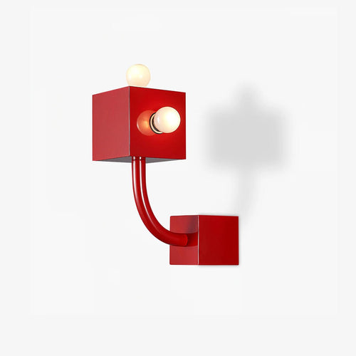 Applique murale Alanna Créativité Individuelle Cube Rouge