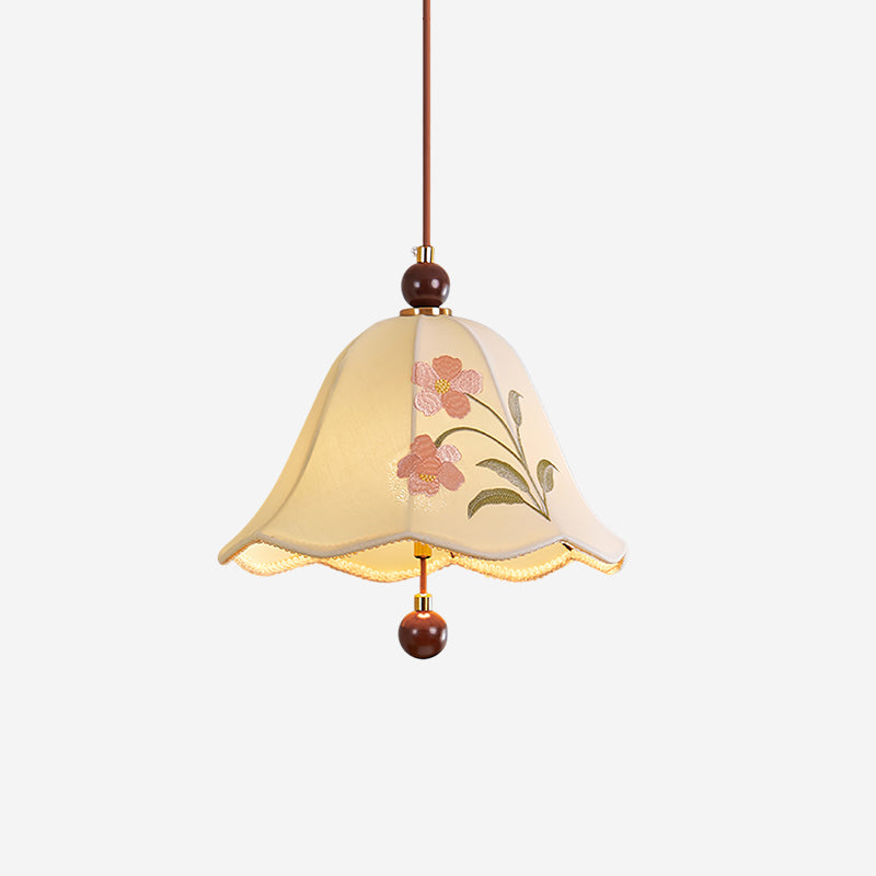 Suspension Roselle Suspension Élégance Florale Brodée
