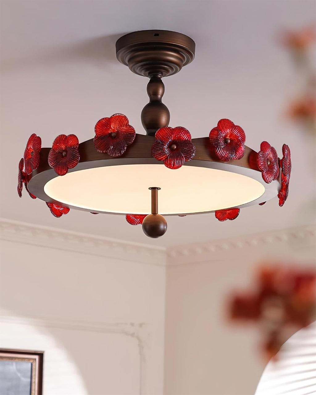 Luminaire Rosetta Plafonnier Floral