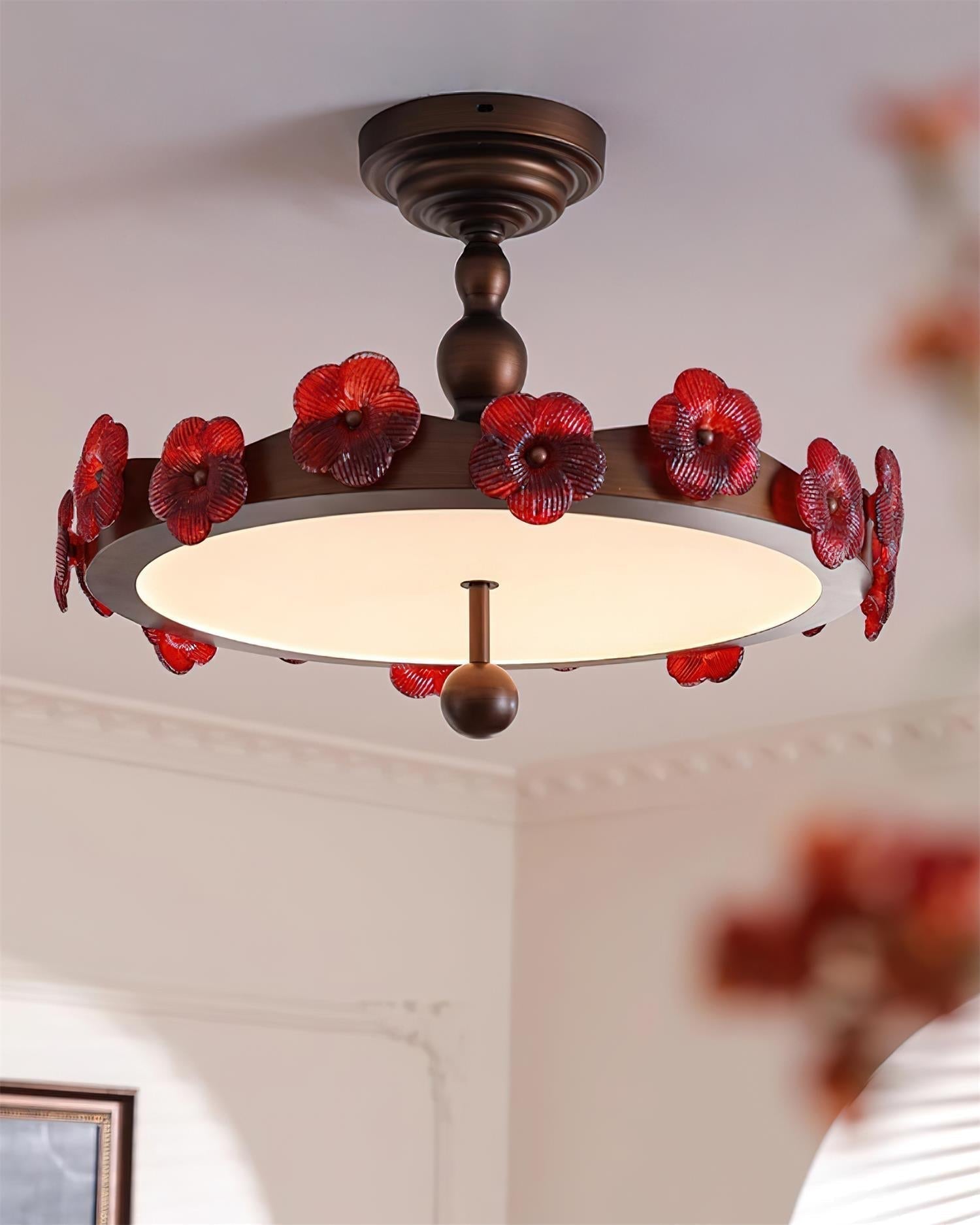 Luminaire Rosetta Plafonnier Floral