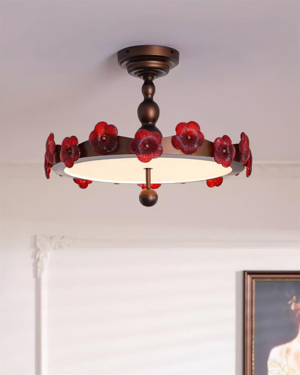 Luminaire Rosetta Plafonnier Floral