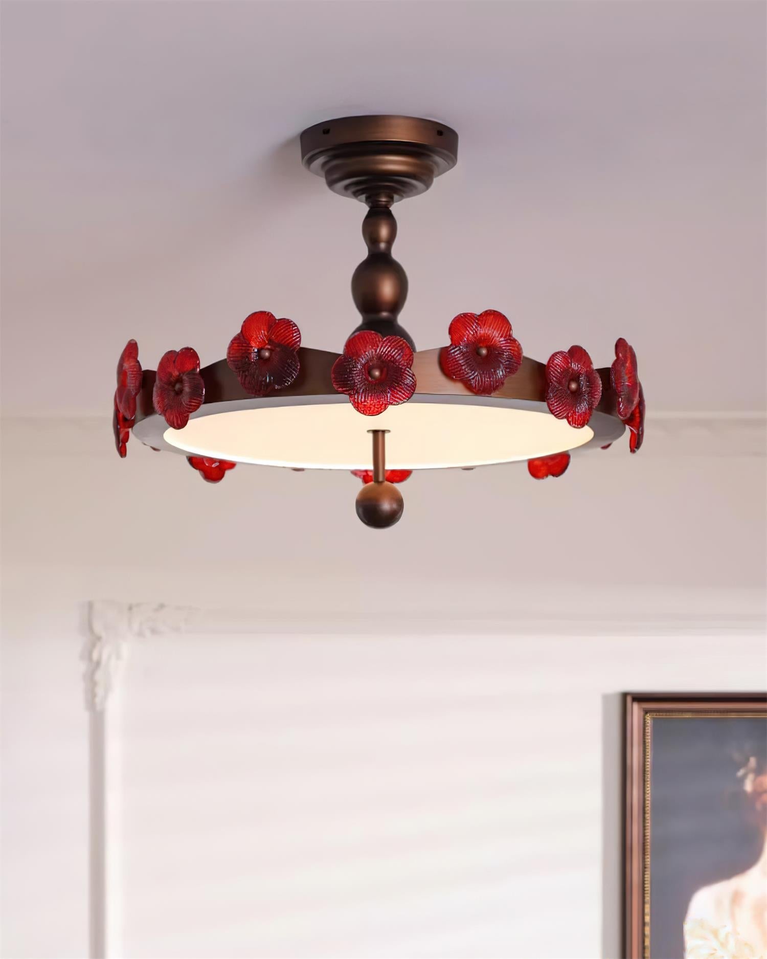 Luminaire Rosetta Plafonnier Floral