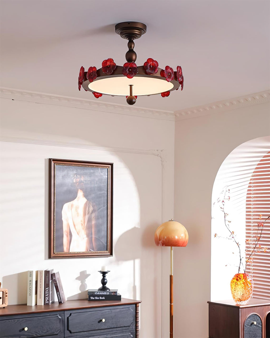 Luminaire Rosetta Plafonnier Floral