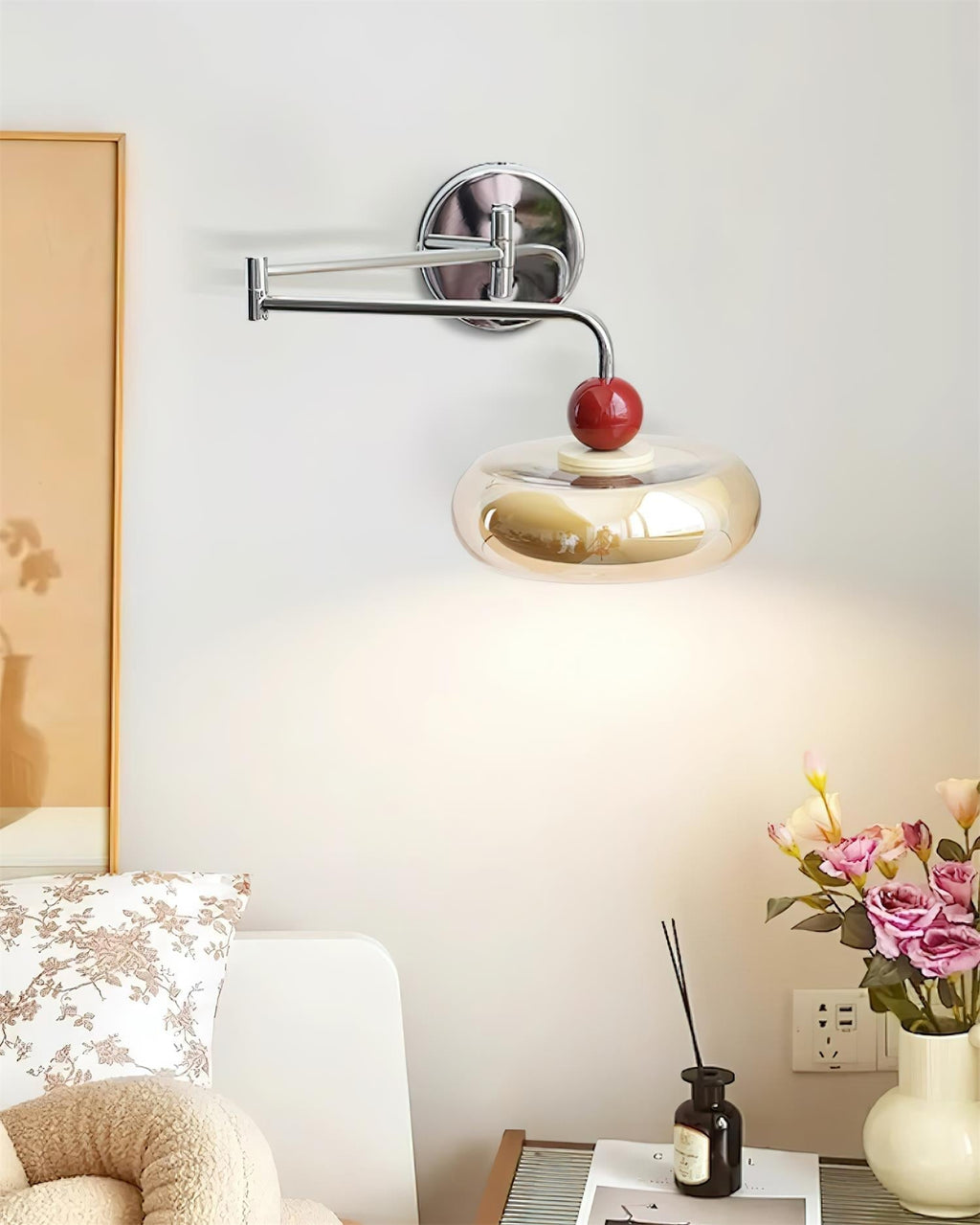 Rotan Applique Murale Cerise Élégante