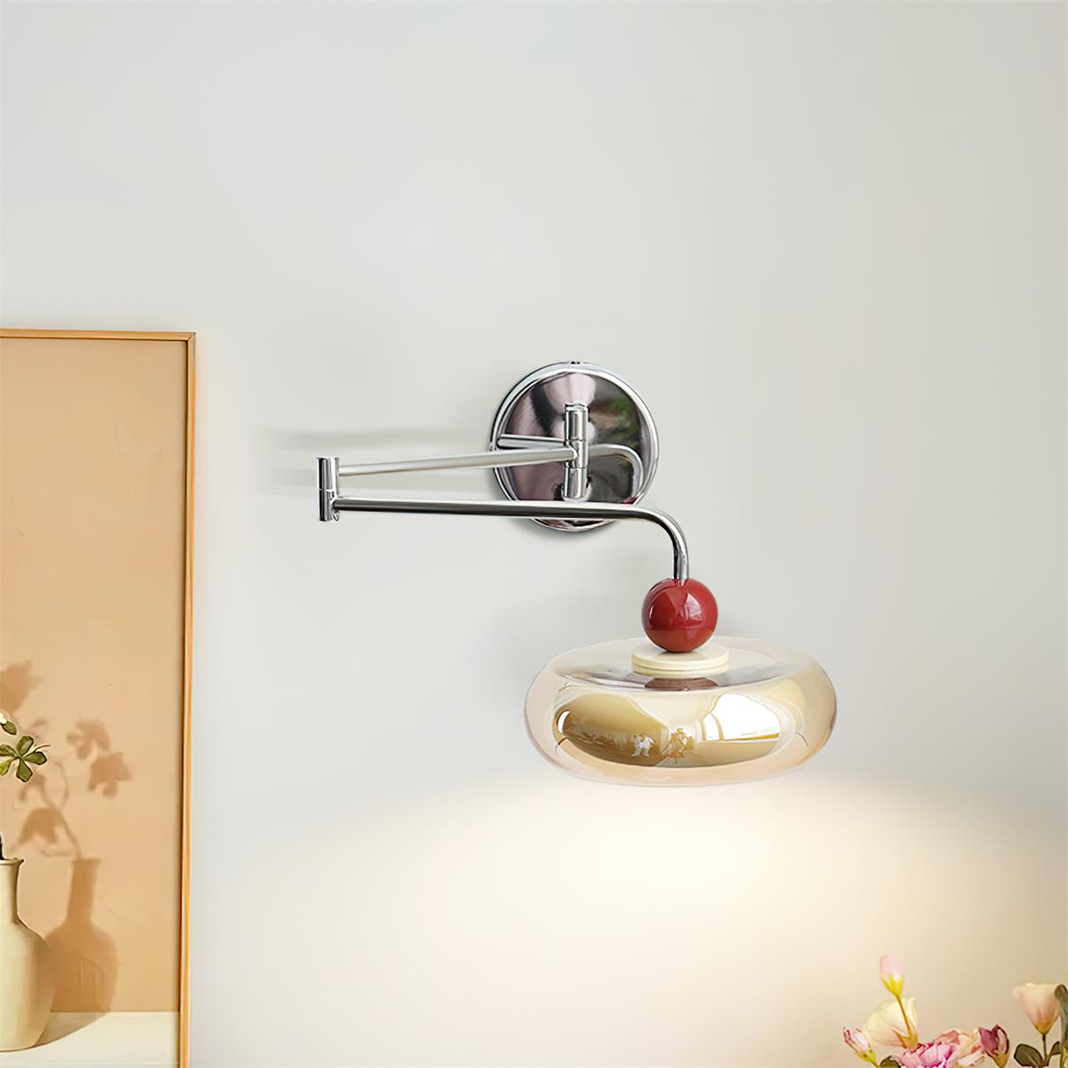 Rotan Applique Murale Cerise Élégante