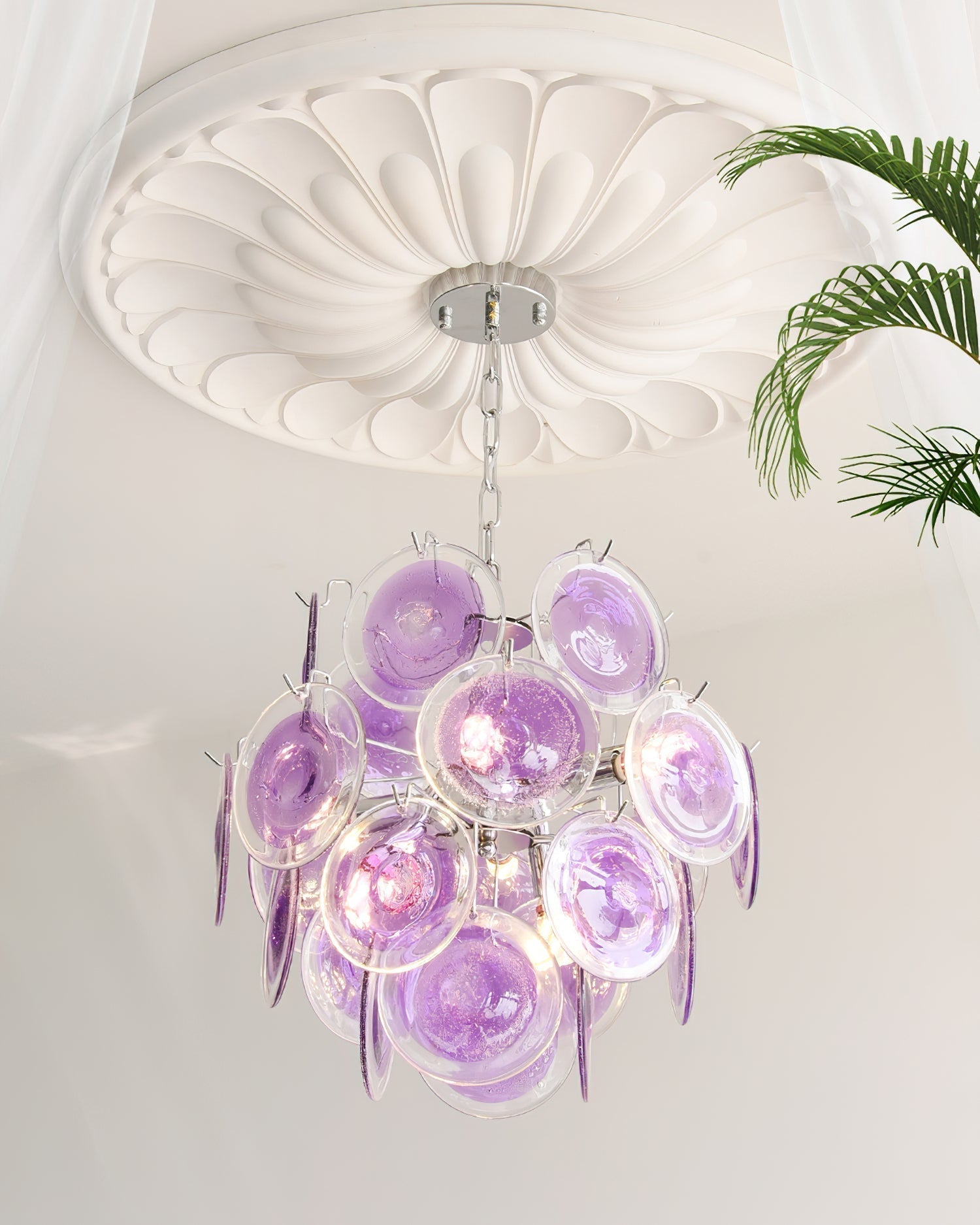 Luminaire en verre Rovigo Luxury Glass Sphere Lustre