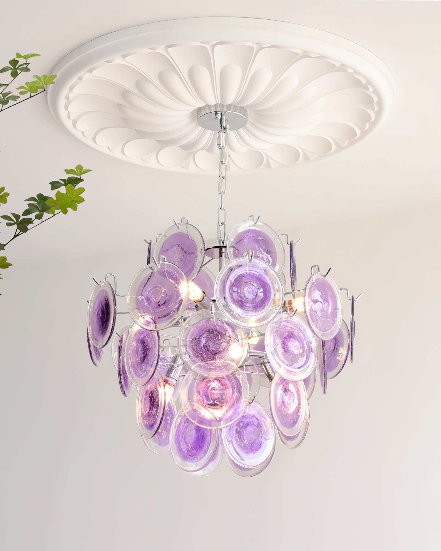 Luminaire en verre Rovigo Luxury Glass Sphere Lustre