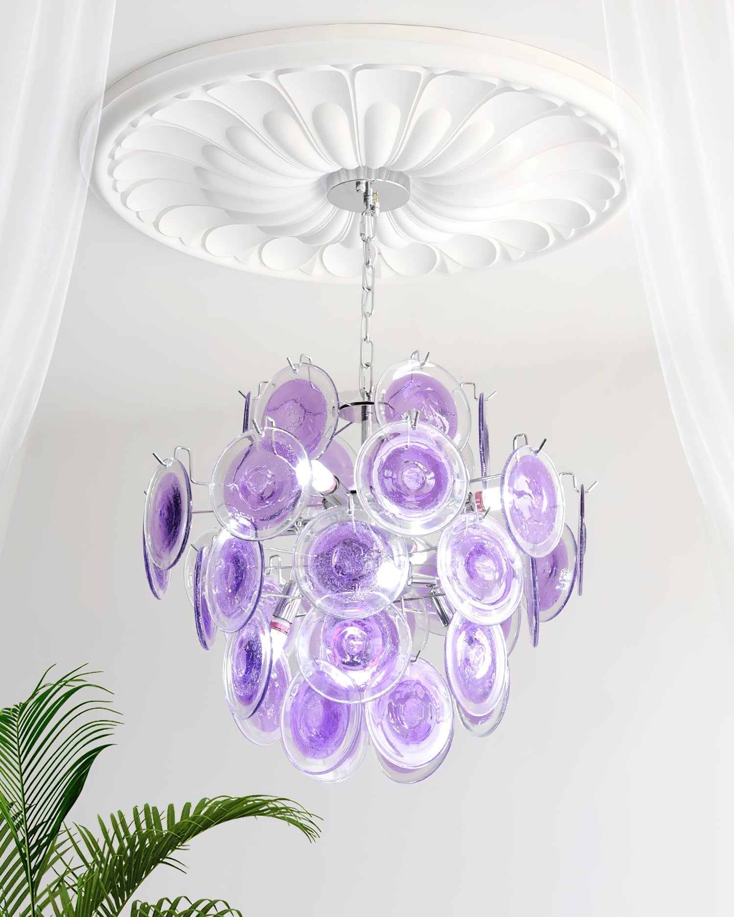 Luminaire en verre Rovigo Luxury Glass Sphere Lustre