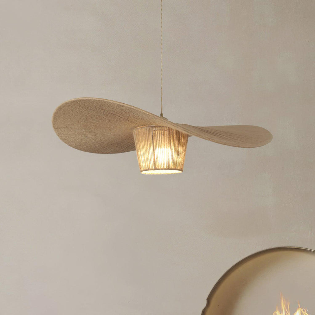 Suspension Rustique Chapeau Chanvre Suspension