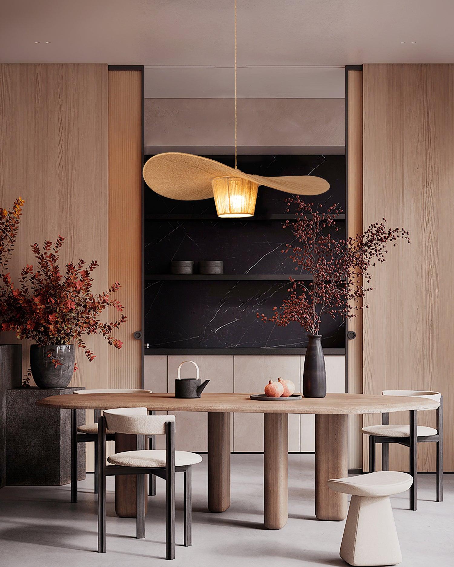 Rustique Chapeau Chanvre Suspension