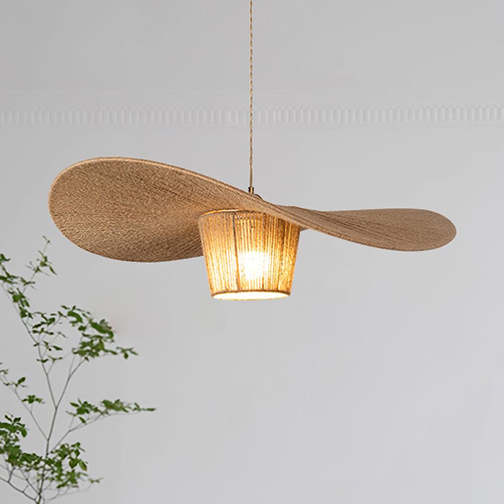 Suspension Rustique Chapeau Chanvre Suspension