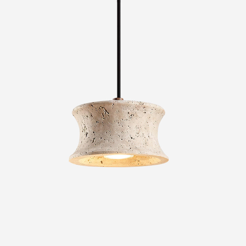 Ritta Suspension Travertin Sculptural