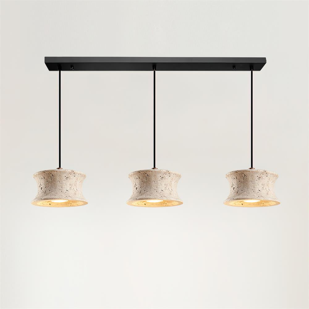 Ritta Suspension Travertin Sculptural