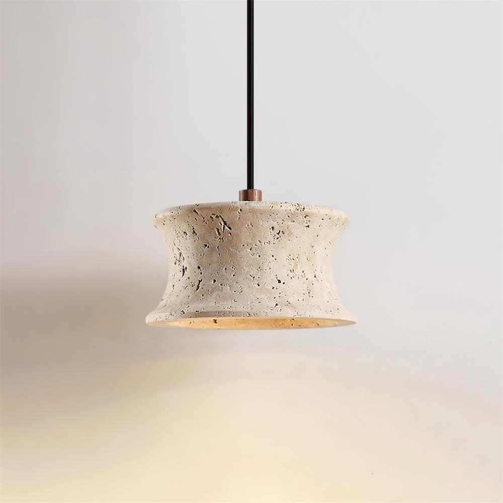 Suspension en travertin Ritta Suspension Travertin Sculptural