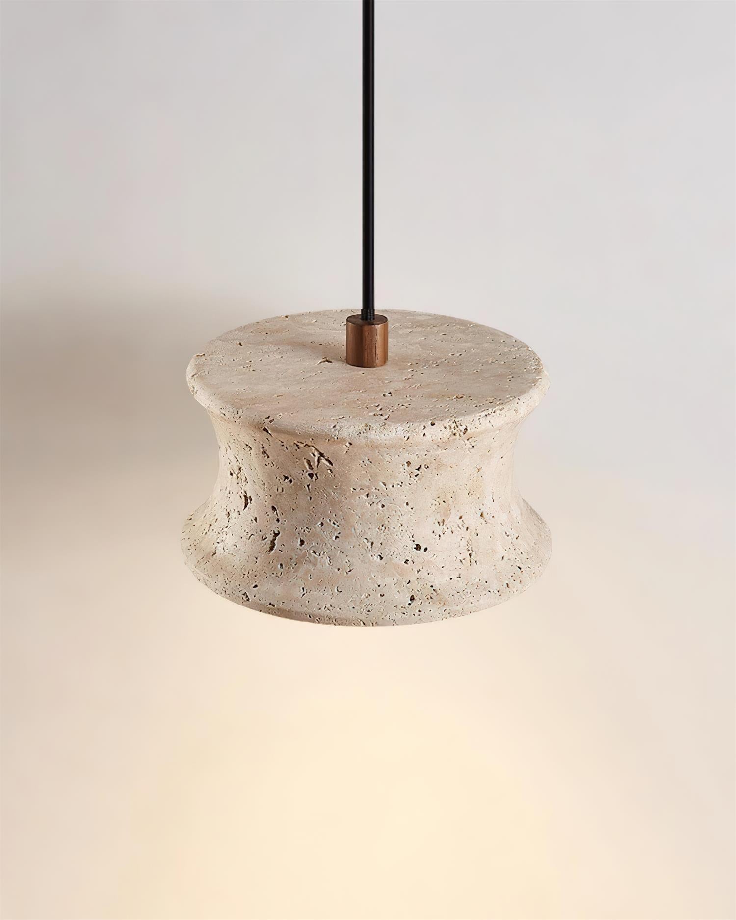 Ritta Suspension Travertin Sculptural