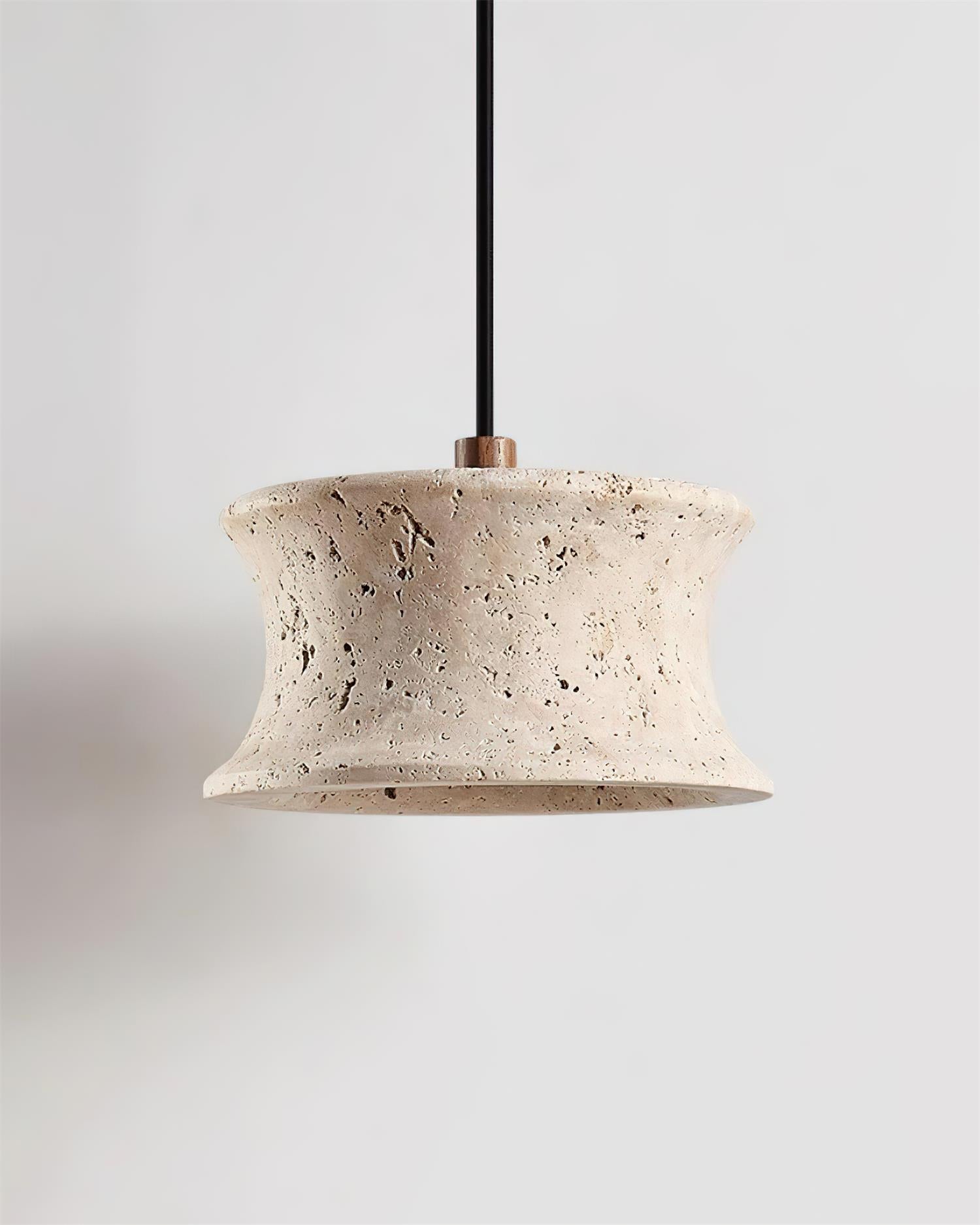 Ritta Suspension Travertin Sculptural