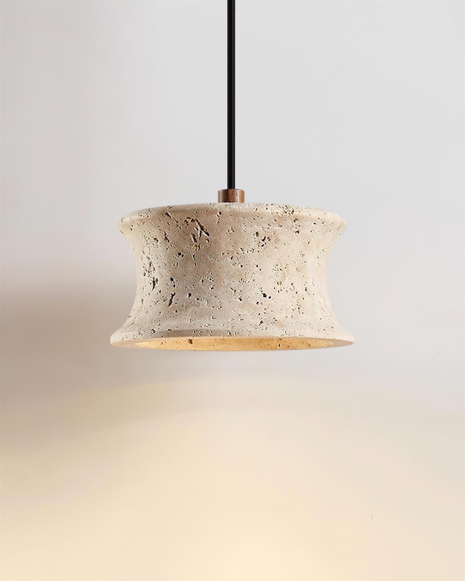 Suspension en travertin Ritta Suspension Travertin Sculptural