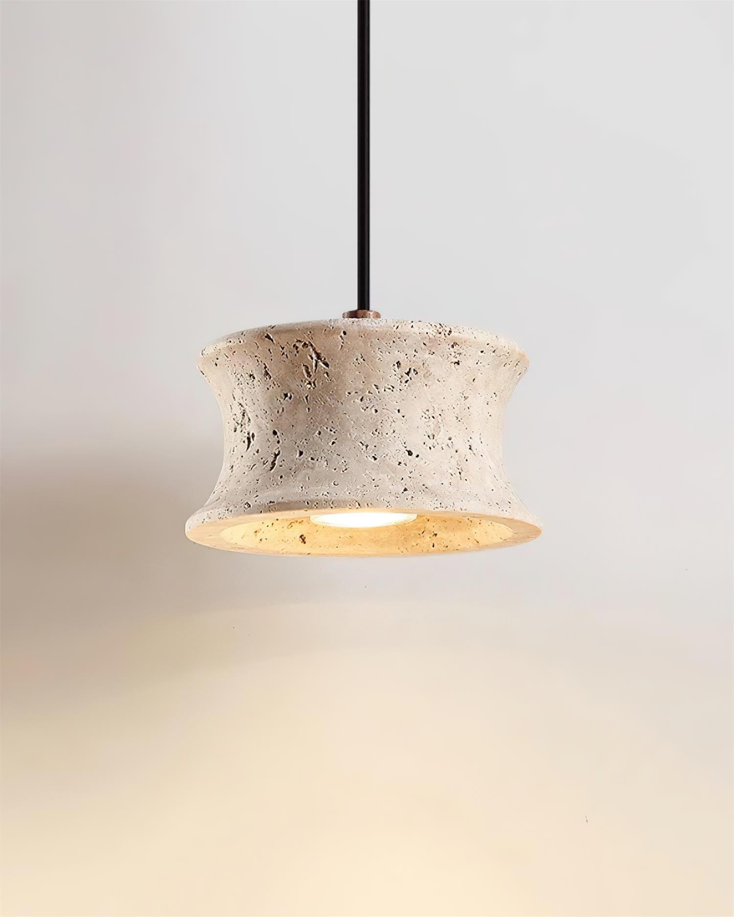 Suspension en travertin Ritta Suspension Travertin Sculptural