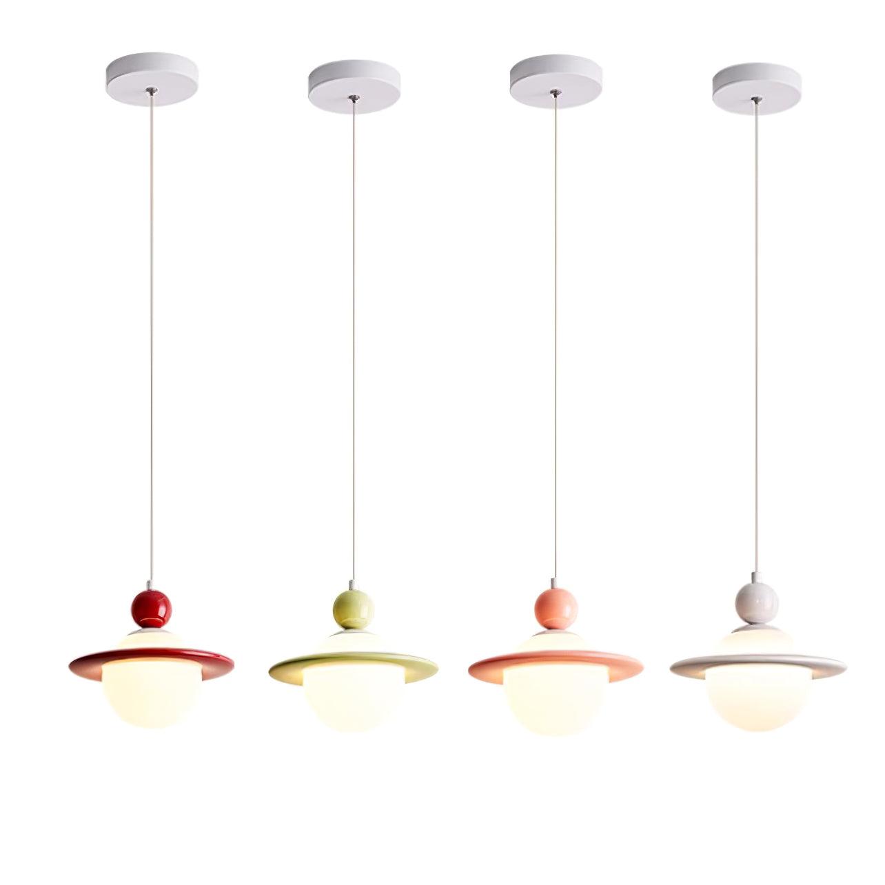 Lampe à poser Savie Lampe Suspendue Disque Ajustable Céleste