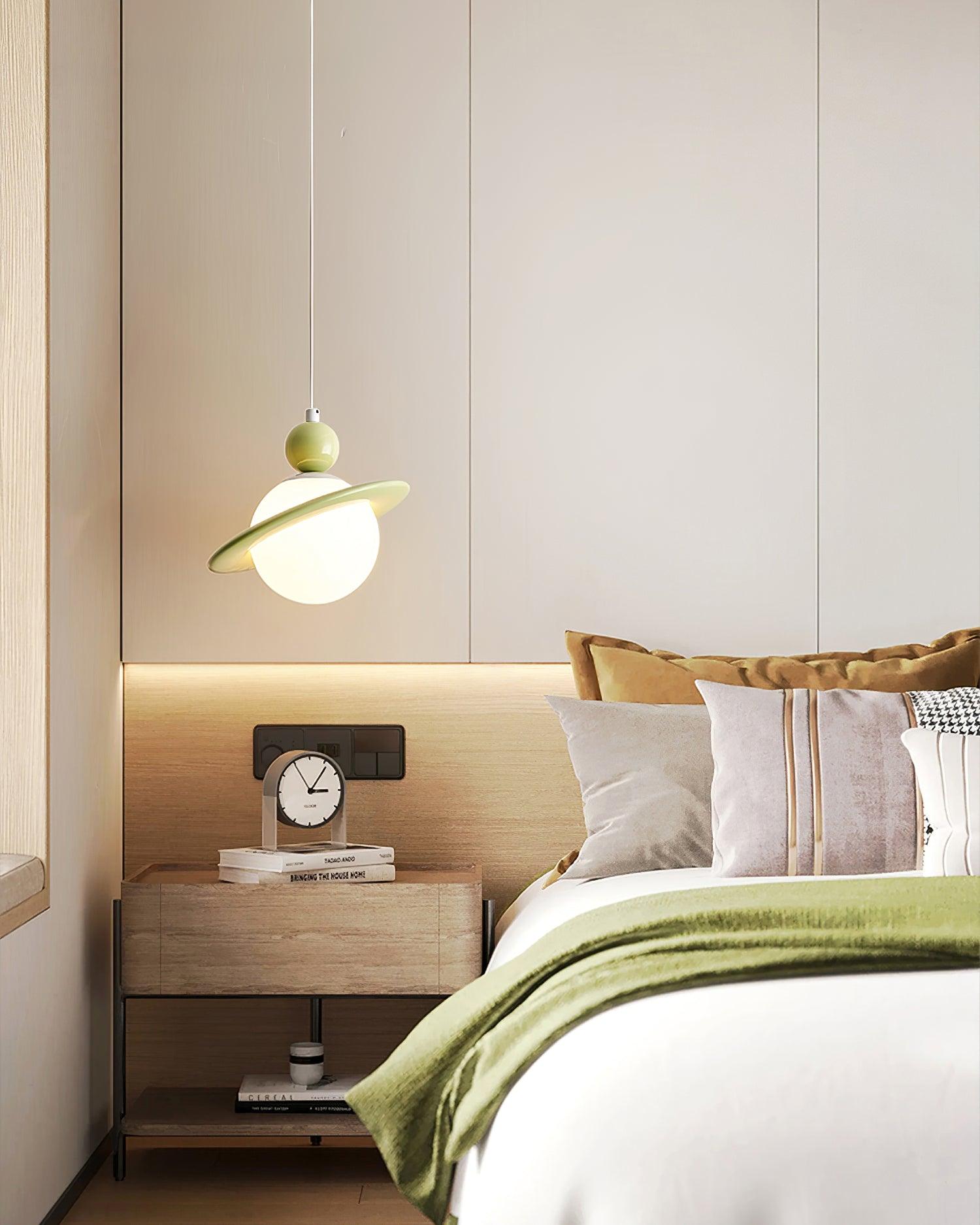 Lampe à poser Savie Lampe Suspendue Disque Ajustable Céleste