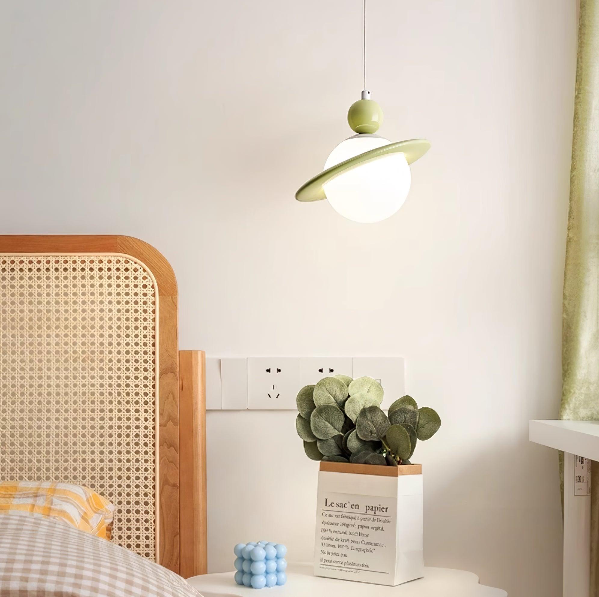 Lampe à poser Savie Lampe Suspendue Disque Ajustable Céleste