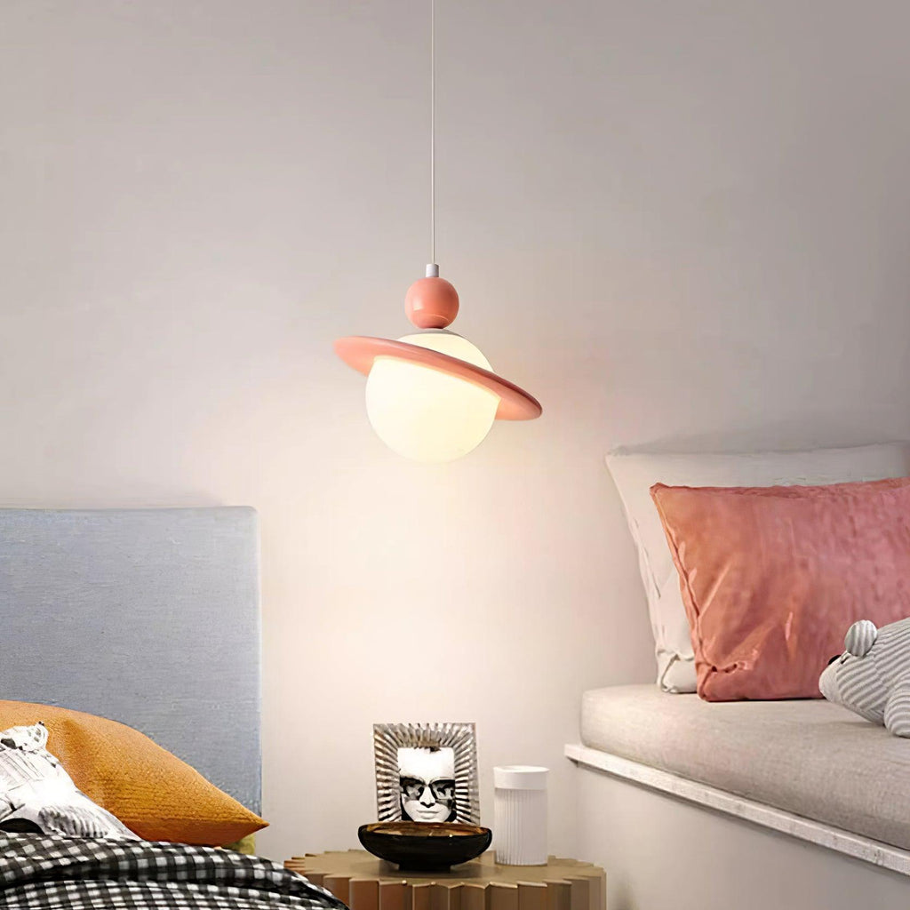Lampe à poser Savie Lampe Suspendue Disque Ajustable Céleste