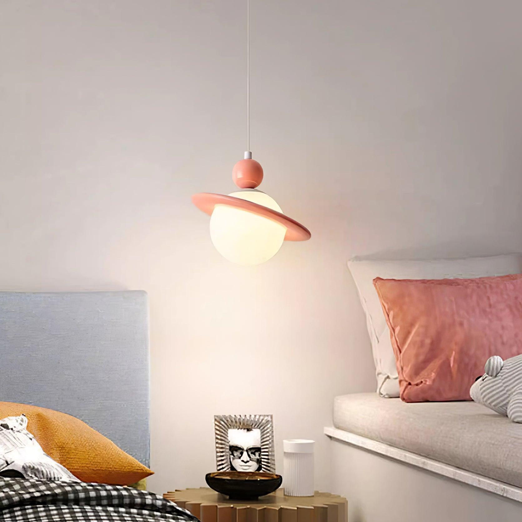 Lampe à poser Savie Lampe Suspendue Disque Ajustable Céleste