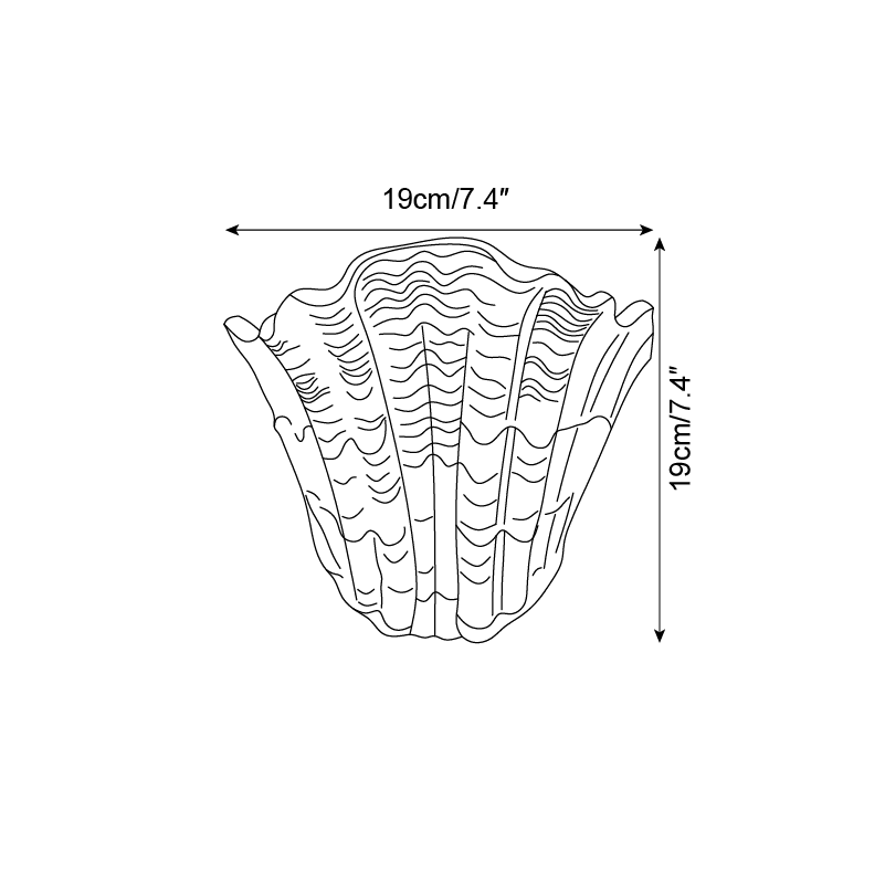 Applique Murale Coquille Plâtre Coquillage Forme Artistique