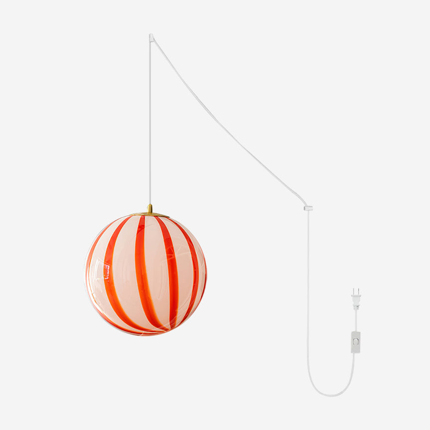 Aira Suspension Rayures Rouges Mignonne
