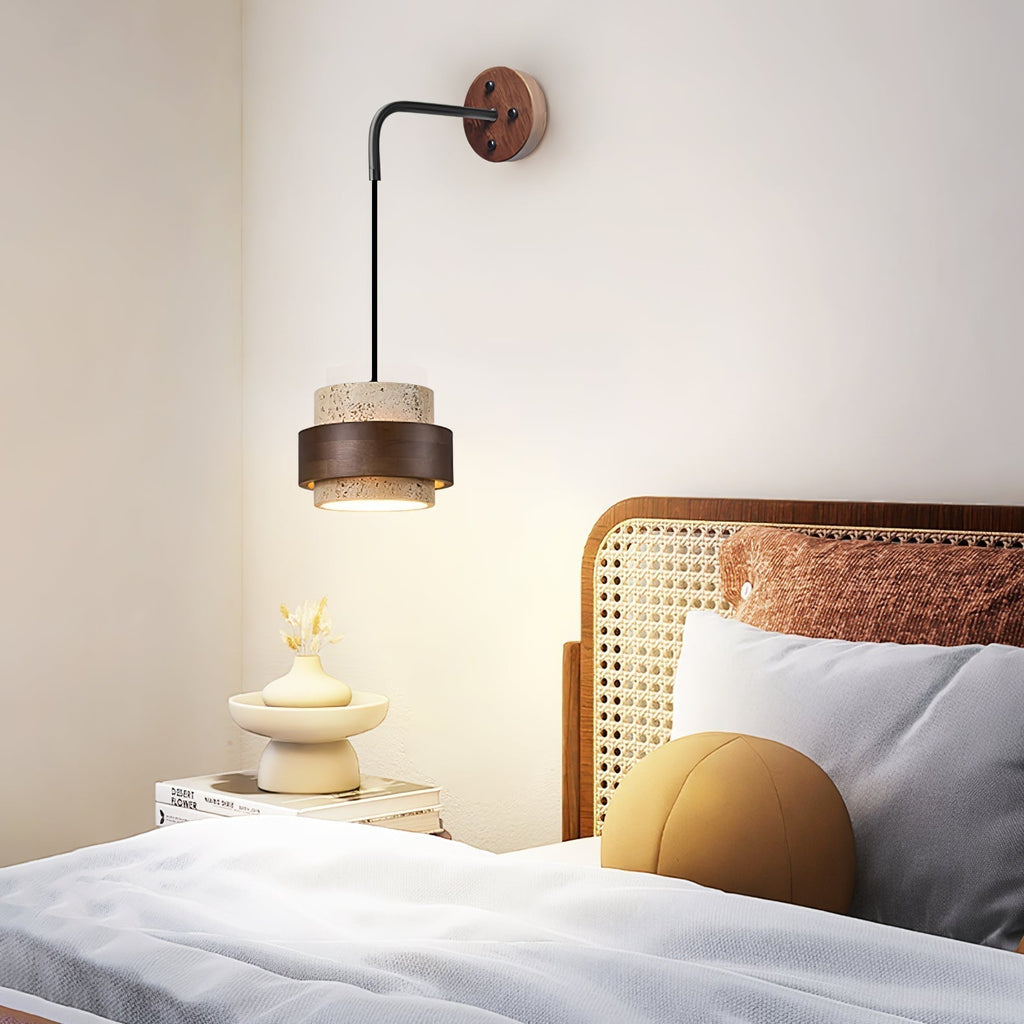 Alva Applique Murale en Travertin