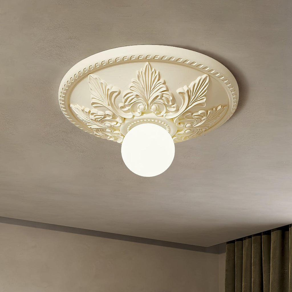Luminaire en verre Aero Plafonnier Classique Globe en Résine et Verre