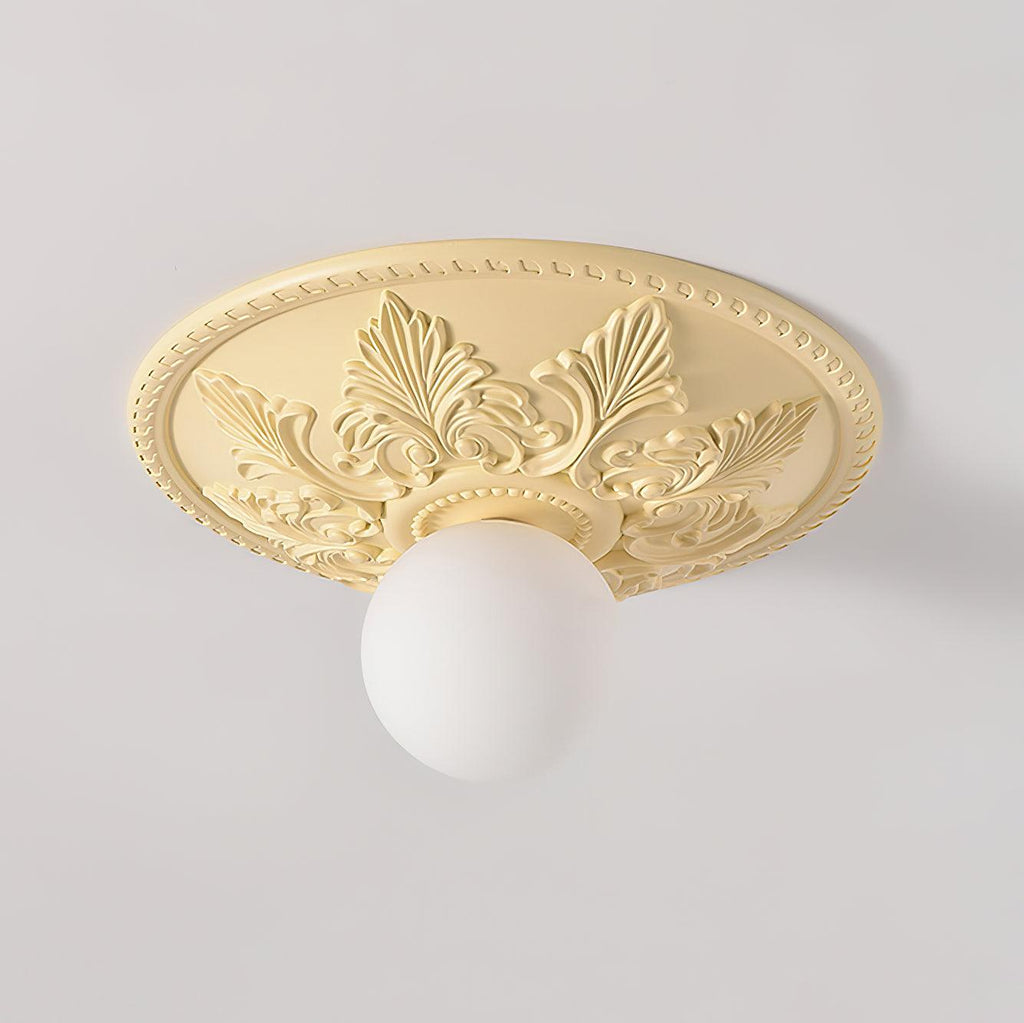 Luminaire en verre Aero Plafonnier Classique Globe en Résine et Verre