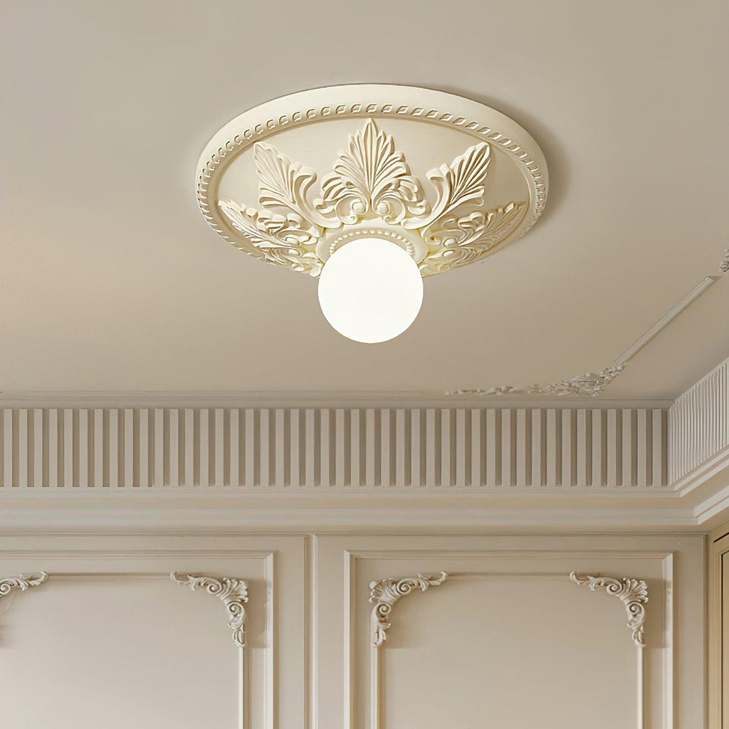 Luminaire en verre Aero Plafonnier Classique Globe en Résine et Verre