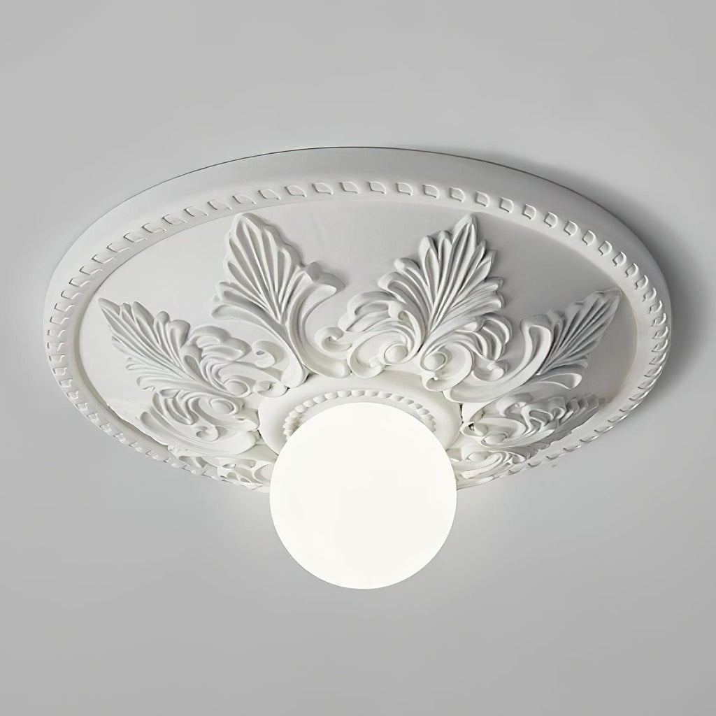 Luminaire en verre Aero Plafonnier Classique Globe en Résine et Verre