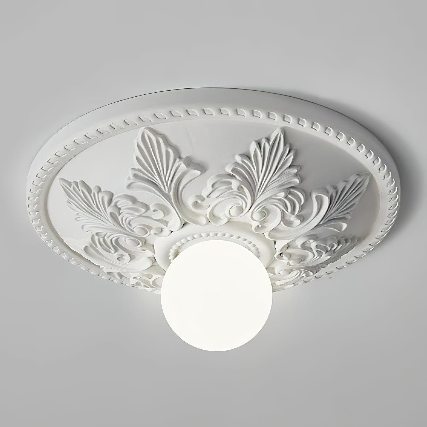 Luminaire en verre Aero Plafonnier Classique Globe en Résine et Verre