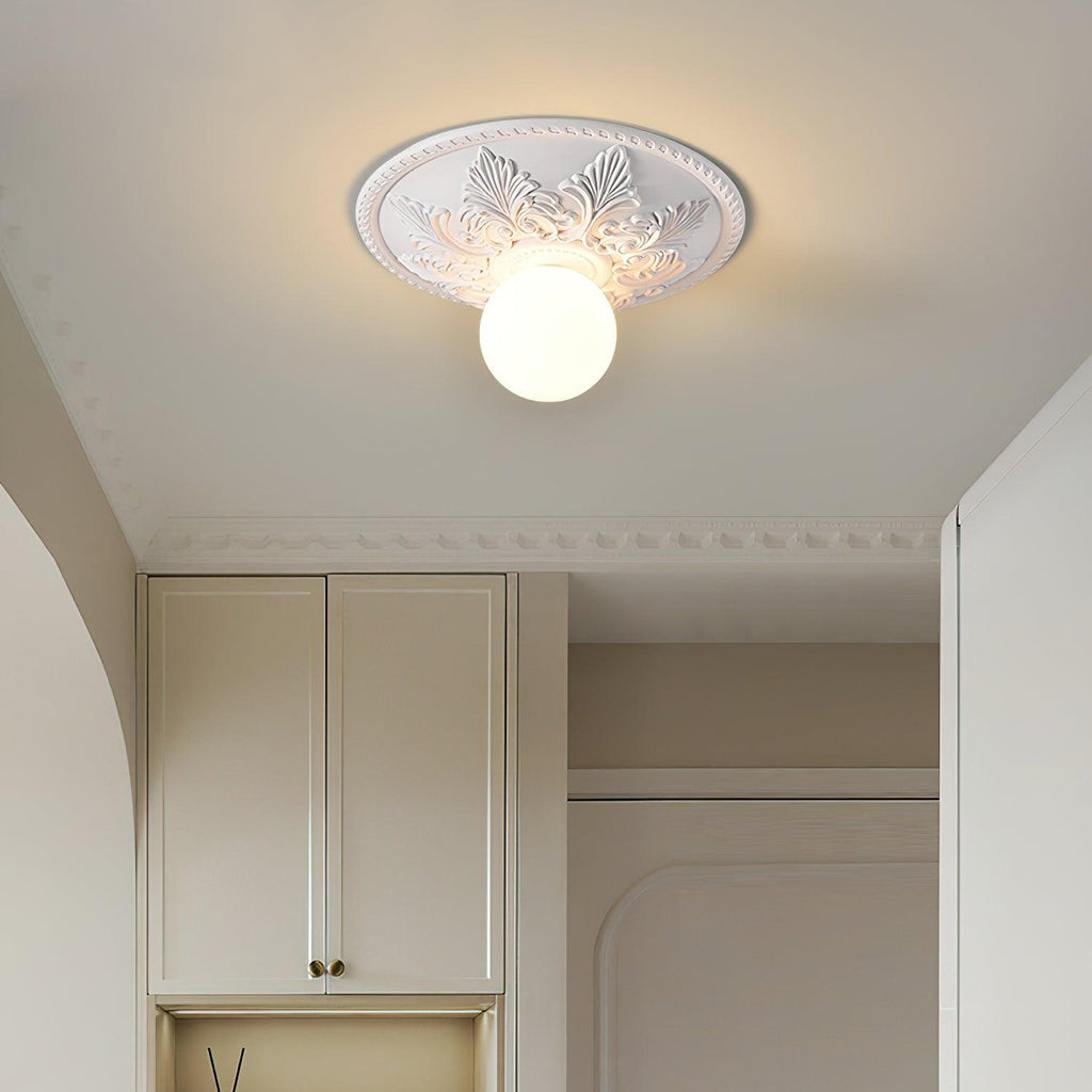 Luminaire en verre Aero Plafonnier Classique Globe en Résine et Verre