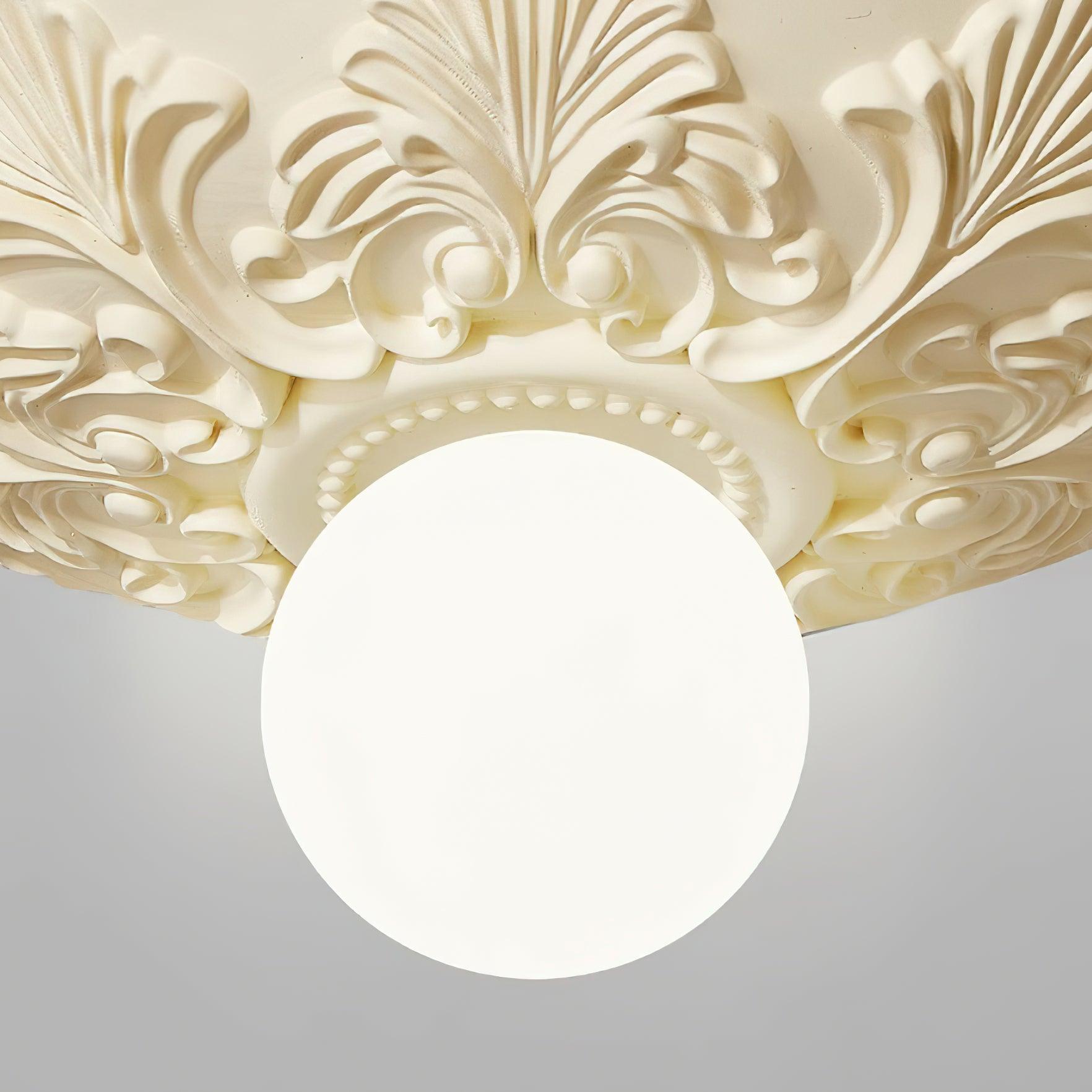 Luminaire en verre Aero Plafonnier Classique Globe en Résine et Verre