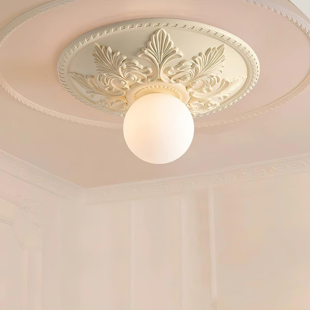 Luminaire en verre Aero Plafonnier Classique Globe en Résine et Verre