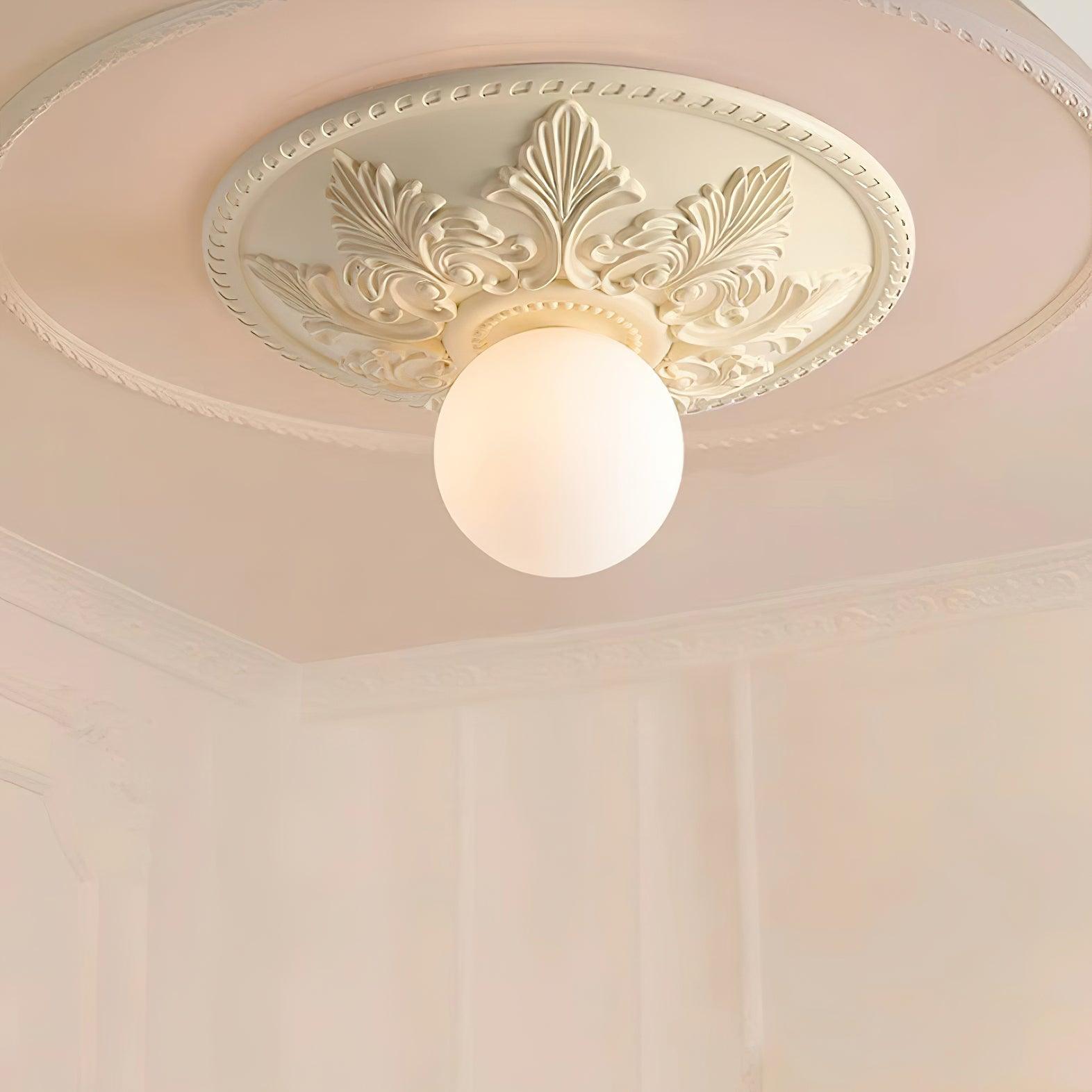 Luminaire en verre Aero Plafonnier Classique Globe en Résine et Verre