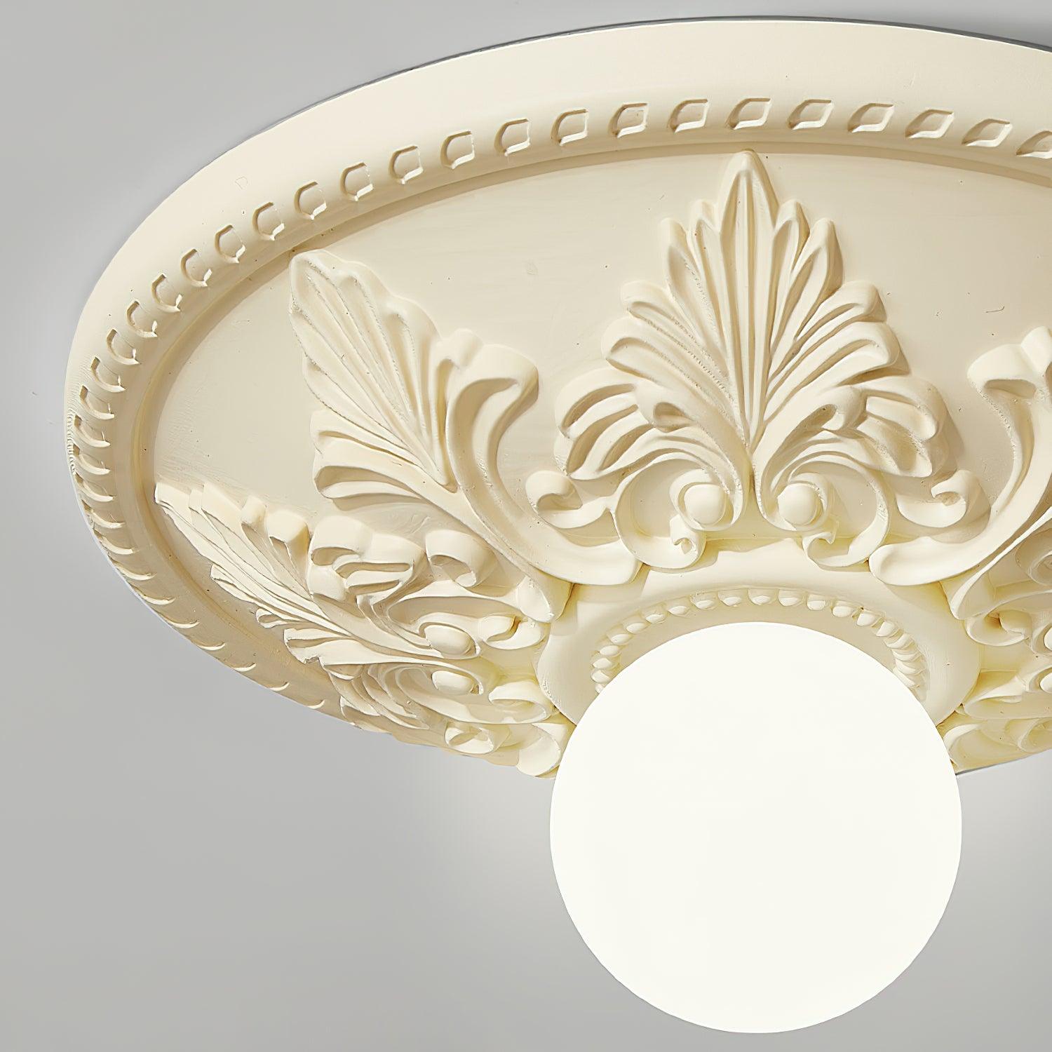 Luminaire en verre Aero Plafonnier Classique Globe en Résine et Verre