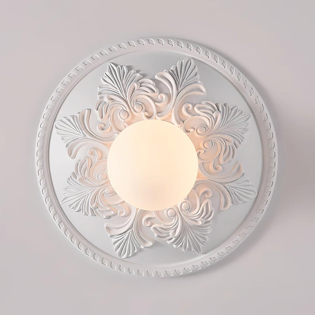 Luminaire en verre Aero Plafonnier Classique Globe en Résine et Verre