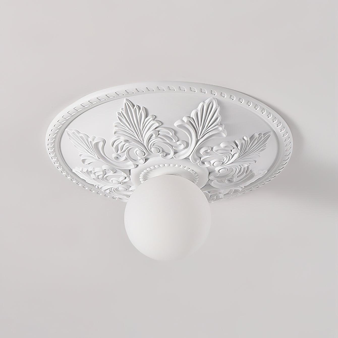 Luminaire en verre Aero Plafonnier Classique Globe en Résine et Verre