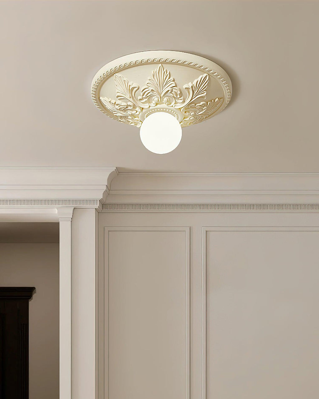 Luminaire en verre Aero Plafonnier Classique Globe en Résine et Verre