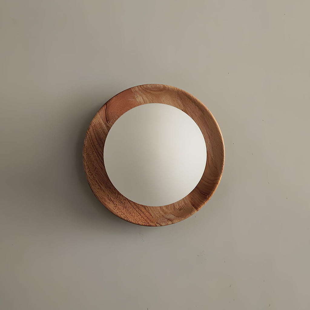 Applique murale Aetherin avec cadre en bois, style minimaliste