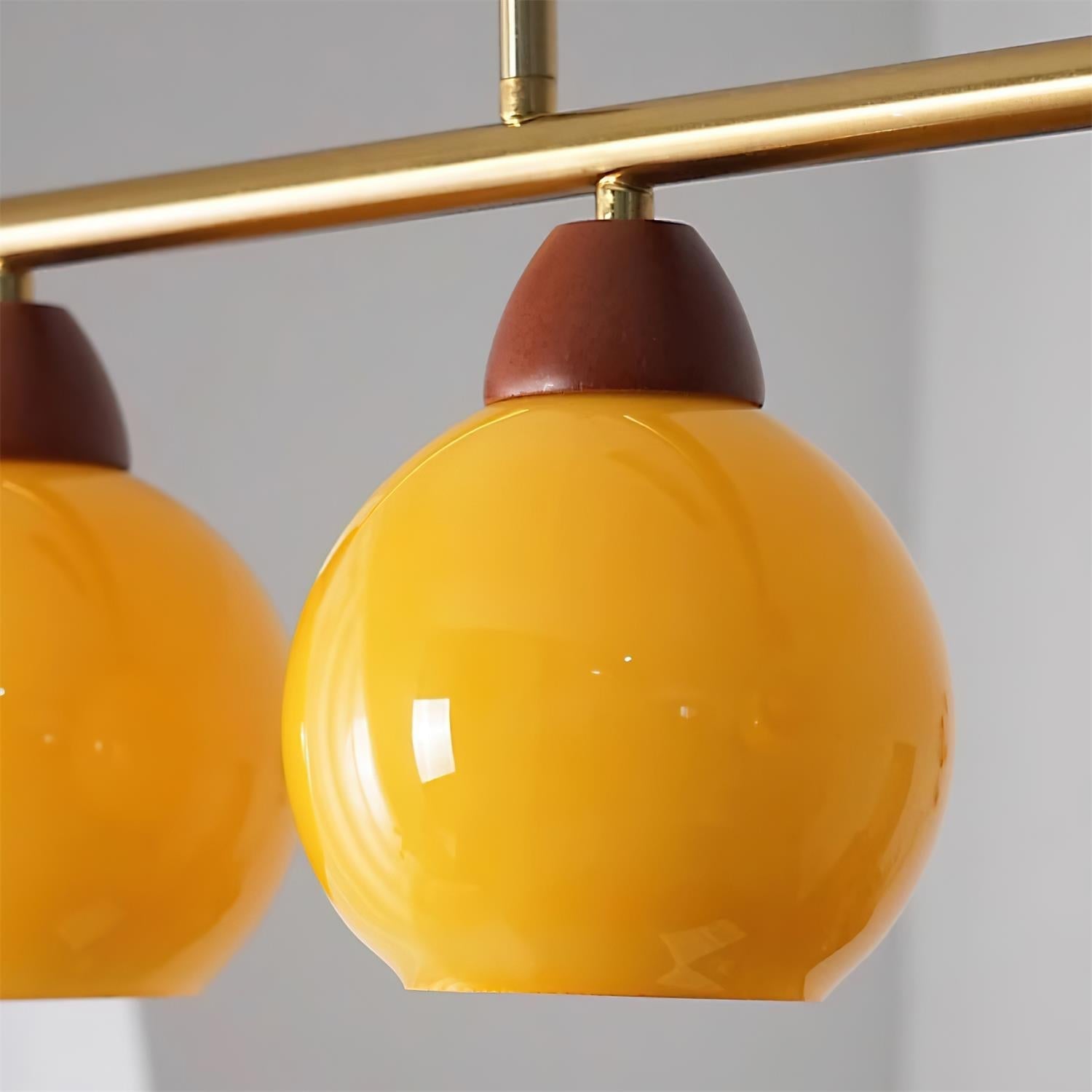 Luminaire en verre Amara Lustre en Verre Soufflé à la Main