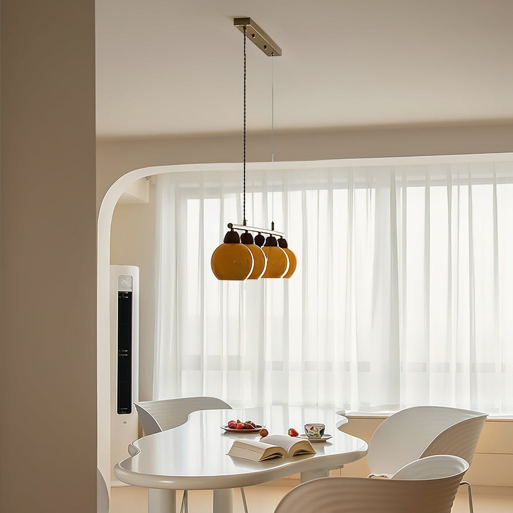 Luminaire en verre Amara Lustre en Verre Soufflé à la Main